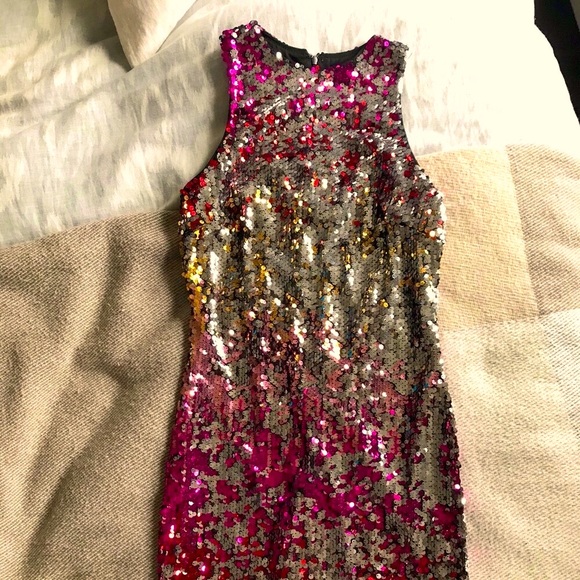 Sequin ombré mini dress - Picture 1 of 6